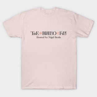 Nigel Beale's The Biblio File podcast Logo T-Shirt